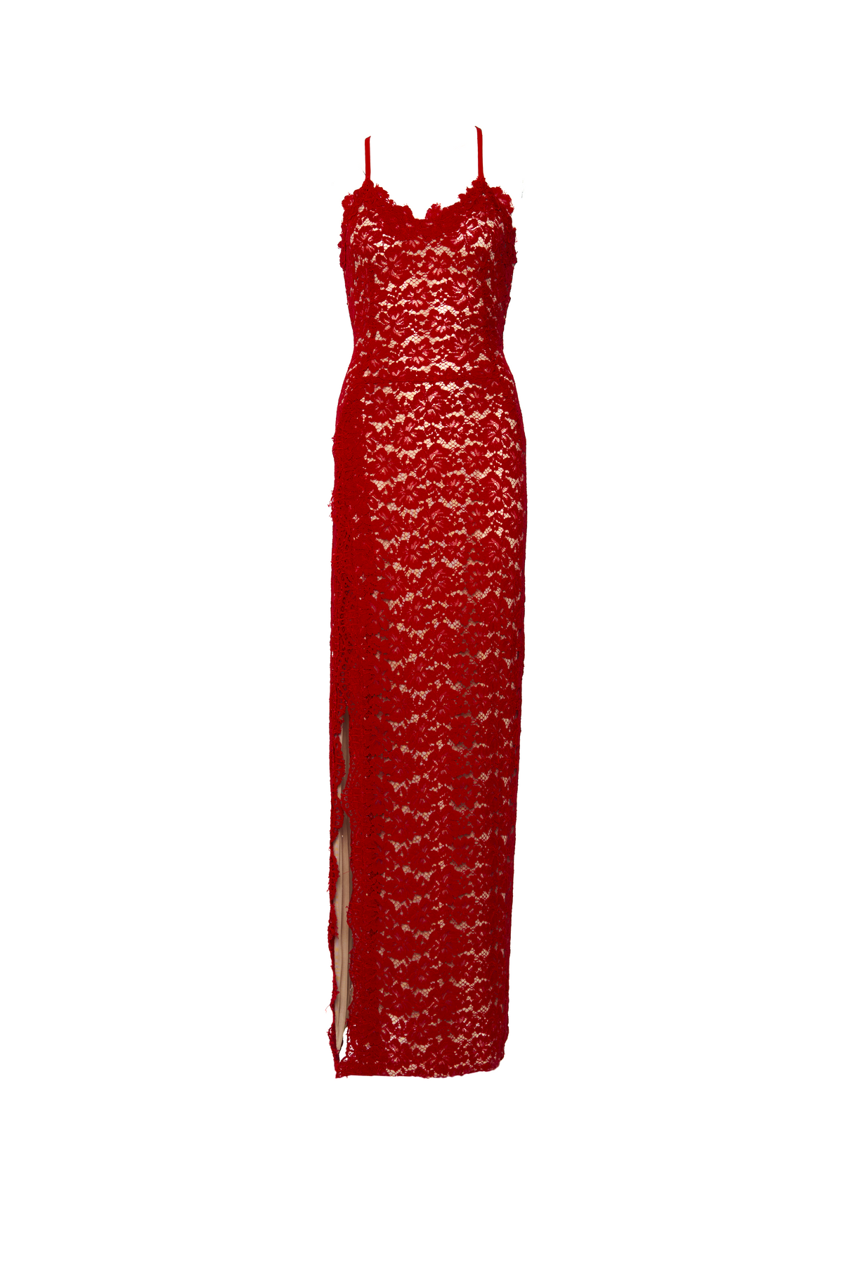 Alexandra - Sexy Long Stretchy Evening Lace Gown In Red Twin By Tare Isaac Alexandra - Sexy Long Stretchy Evening Lace Gown In Red Twin By Tare Isaac